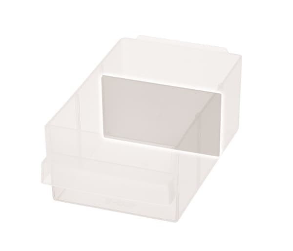 raaco 150-02, Läpinäkyvä, Polypropeeni (PP), 87 mm, 1,8 mm, 49 mm, 170 g