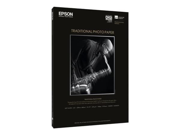 Epson Traditional Photo Paper - A3 plus (329 x 423 mm) - 330 g/m² - 25 ark fotopapir - for SureColor P5000, P800, SC-P10000, P20000, P5000, P700, P75