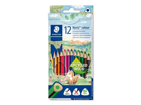 STAEDTLER Noris colour - Fargeblyant - assorterte skinnende farger (en pakke 12)