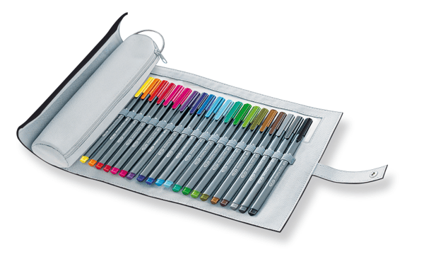 STAEDTLER triplus 334 - Fineliner - svart - vannbasert blekk - 0.3 mm - superfin (en pakke 20)