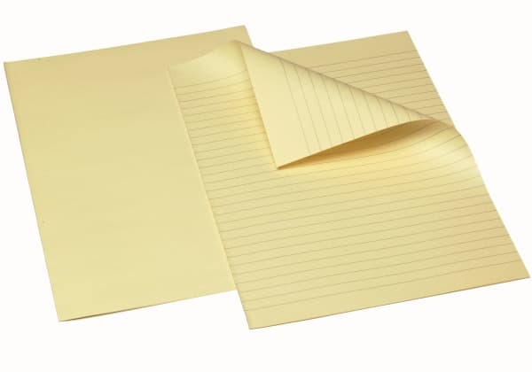 Konceptpapper A4 gul linjerad Bantex (250 ark)