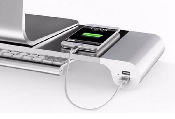 Monitorfod Unilux Study metal grå m/indbygget USB-porte