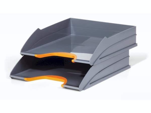 Durable VARICOLOR TRAY SET DUO, Svart, Oransje, 2 stykker
