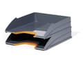 Miniatyrbilde 1 av 5: Durable VARICOLOR TRAY SET DUO, Svart, Oransje, 2 stykker