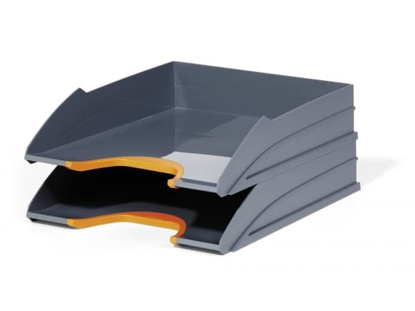 Durable VARICOLOR TRAY SET DUO, Svart, Oransje, 2 stykker