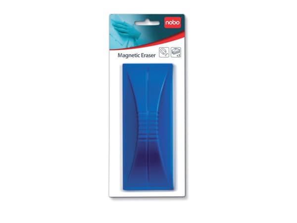 Nobo - Viskelær for whiteboard - magnetisk - blå - for P/N: 1900925, 1900933, 1900940, 1901567, QB05742C, QBPE1812, QBPE9060, QMMP150