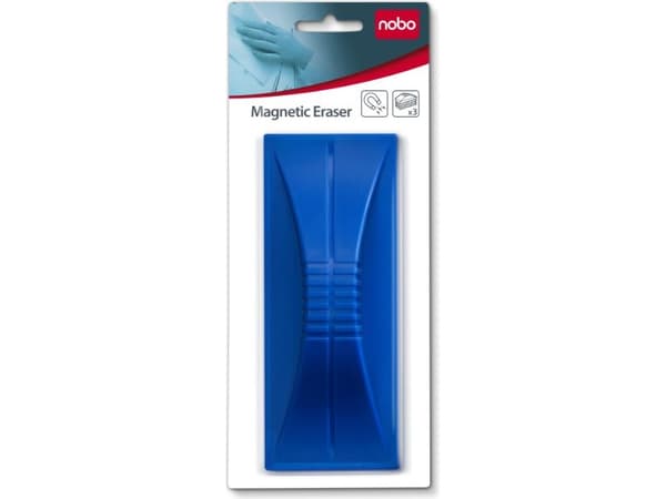 Nobo - Viskelær for whiteboard - magnetisk - blå - for P/N: 1900925, 1900933, 1900940, 1901567, QB05742C, QBPE1812, QBPE9060, QMMP150