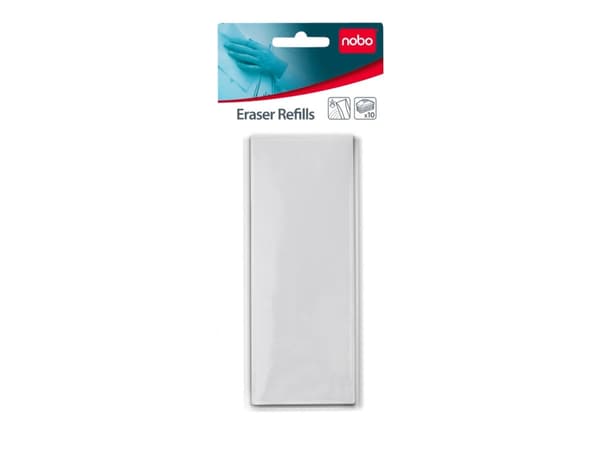 Nobo - Påfyll for whiteboardviskelær - magnetisk (en pakke 10) - for P/N: 1901433