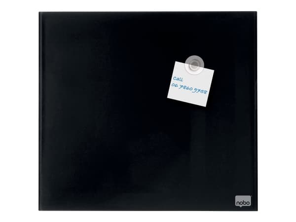 Nobo - Whiteboard - 450 x 450 mm - glass - magnetisk - svart