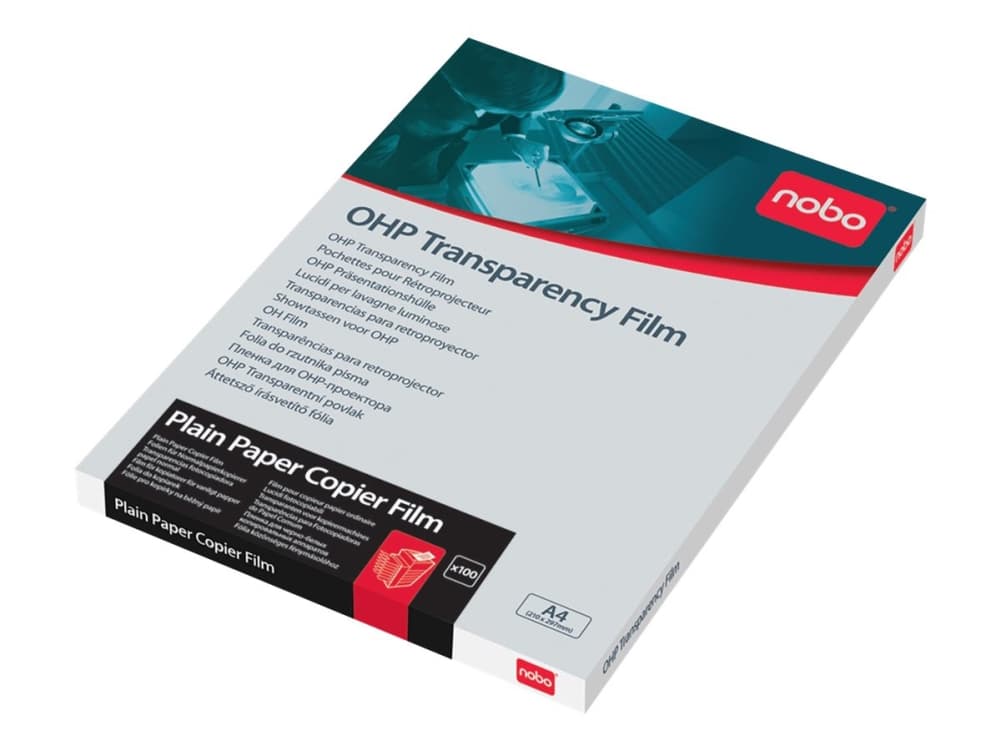 Nobo Transparency Film A4 100 micron - (100 ark)