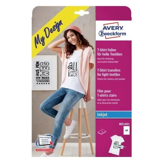 Avery - A4 (210 x 297 mm) 5 ark mønsteroverførsler - A4 (210 x 297 mm) 5 ark mønsteroverførsler