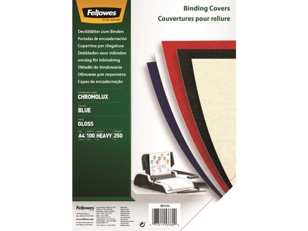 Fellowes 5378203, A4, papper, Blå, 210 mm, 297 mm, 1 mm