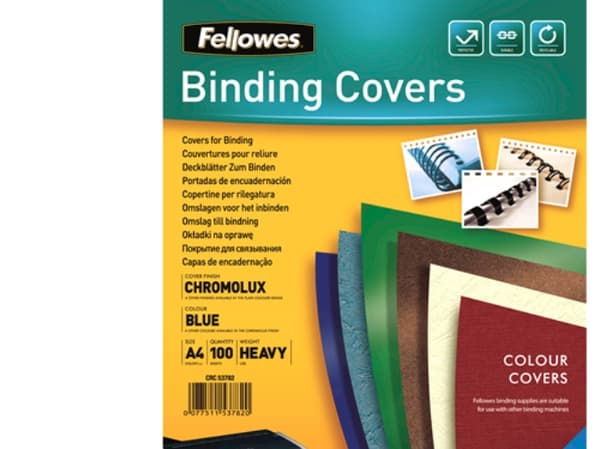 Fellowes 5378203, A4, Papir, Blå, 210 mm, 297 mm, 1 mm