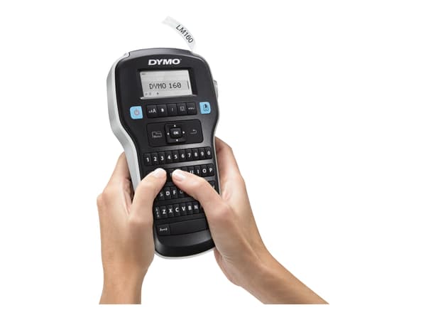 DYMO LabelManager ™ 160 QWERTY, QWERTY, D1, Lämpösiirto, 180 x 180 DPI, 12 mm/s, AAA