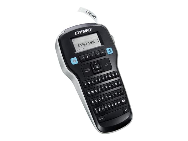 DYMO LabelManager ™ 160 QWERTY, QWERTY, D1, Lämpösiirto, 180 x 180 DPI, 12 mm/s, AAA
