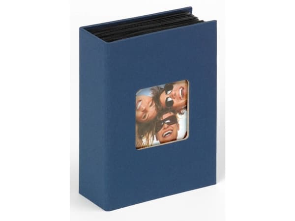 Walther Minimax slip-in Fun, Blå, 100 ark, 10 x 15, Limbindning, papper, Svart