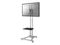 Miniatyrbilde 3 av 5: Neomounts PLASMA-M1800E - Vogn - for flatpanel / AV-utstyr - sølv - skjermstørrelse: 27"-70"