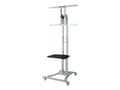 Miniatyrbilde 1 av 5: Neomounts PLASMA-M1800E - Vogn - for flatpanel / AV-utstyr - sølv - skjermstørrelse: 27"-70"