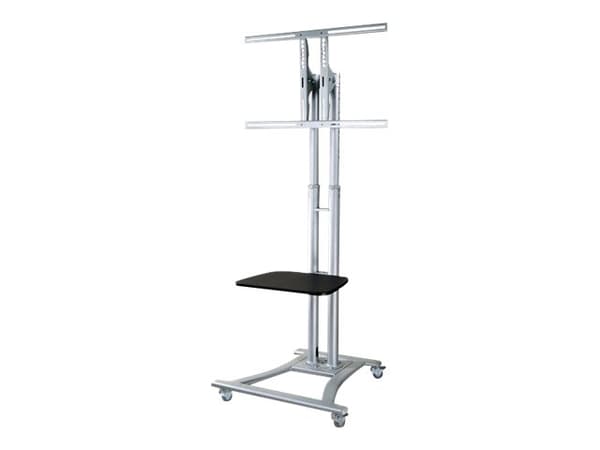 Neomounts PLASMA-M1800E - Vagn - för platt panel/AV-utrustning - silver - skärmstorlek: 27"-70" Silver
