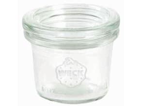 Patentglas Weck 35 ml Ø5.25x3.8 cm med Låg Glas,24 stk/krt