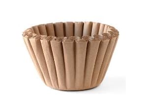Skålfilter Catersource Ø250/Ø110xH75mm papir Svanemærket ubleget,4 pk x 250 stk/krt