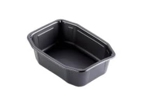 Bakke 1-rum 1395 ml 215x148x70 mm HMR PP Sort,232 stk/krt