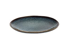 Tallerken Eccentric Petrol Ø22 cm Flad Stentøj,6 stk/pk