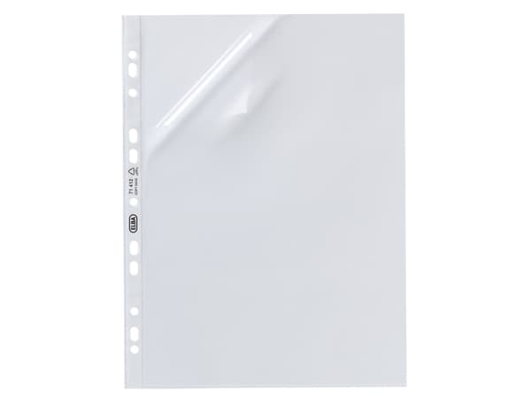 Elba Transparent pocket A4, PP, A4, Gjennomsiktig, Polypropylen (PP), 0,12 mm, 100 stykker