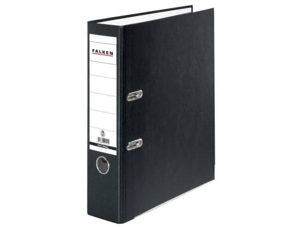 Falken Kansio FALKEN Recycolor A4 Selkämyksen leveys: 80 mm Musta 2 ripustinta 11285558