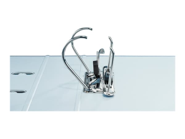 Leitz 180° - Spakbågesfil - ryggbredd: 80 mm - för A4 (210 x 297 mm) - kapacitet: 600 ark - röd