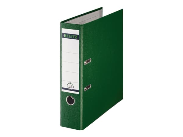 Leitz 180° - Spakbågesfil - ryggbredd: 80 mm - för A4 (210 x 297 mm) - kapacitet: 600 ark - grön