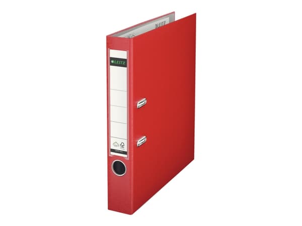 Leitz 180° - Spakbågesfil - ryggbredd: 52 mm - för A4 (210 x 297 mm) - kapacitet: 350 ark - röd