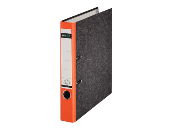 Leitz - Spakbågesfil - ryggbredd: 52 mm - för A4 (210 x 297 mm) - kapacitet: 350 ark - orange
