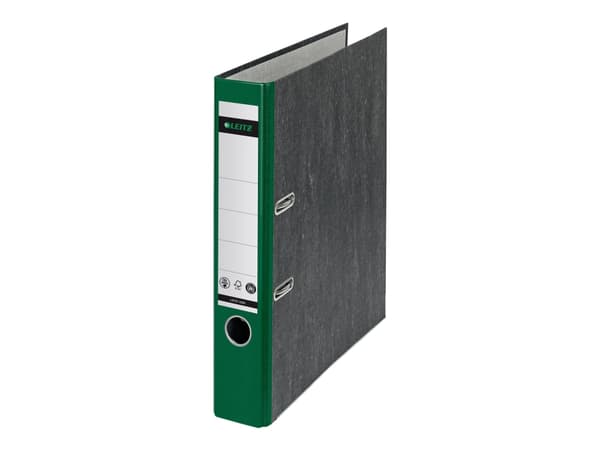 Leitz 180° - Hevarmbuefil - bokryggbredde: 52 mm - for A4 (210 x 297 mm) - kapasitet: 350 ark - grønn