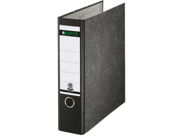 Leitz 180° - Spakbågesfil - ryggbredd: 80 mm - för A4 - kapacitet: 500 ark - marmorsvart