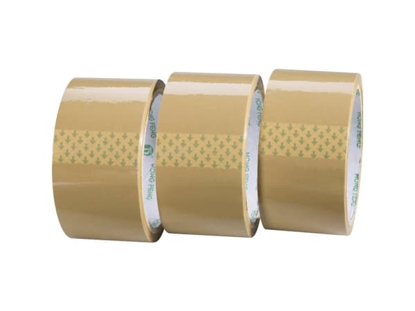 Förpackningstejp Conrad Components brun (L x B) 50 m x 48 mm akryl, innehåll: 3 rulle(n)
