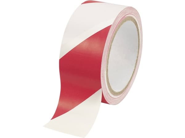 TOOLCRAFT WT-WR 1564135 Markeringstape WT-WR Rød, Hvid (L x B) 18 m x 48 mm 1 stk