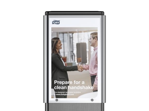Topskilt Ad-a-Glance® til Tork gulvstander