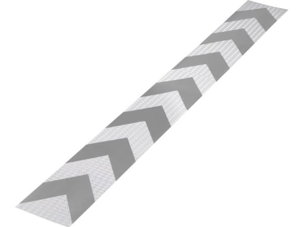 TOOLCRAFT RTS115/1000-SV 1563960 Advarselsstriber RTS Sølv, Grå (L x B) 1 m x 11.5 cm 1 stk