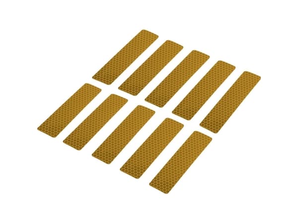 TOOLCRAFT RTS25/100-YL 1563964 Klæbestriber; RTS Gul (L x B) 100 mm x 25 mm 10 stk