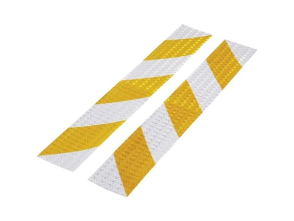 TOOLCRAFT RTS60/400-YL 1564044 Advarselsstriber RTS Sølv, Gul (L x B) 40 cm x 60 mm 1 Set