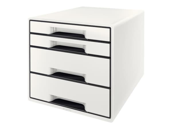Leitz 52521001, Polystyreeni (PS), Musta, Valkoinen, A4+, 4 laatikko(a), Kansio, Esite, Katalogi, Kirjekuori, Litteä kansio, Kansio, Riippukansio, Ki