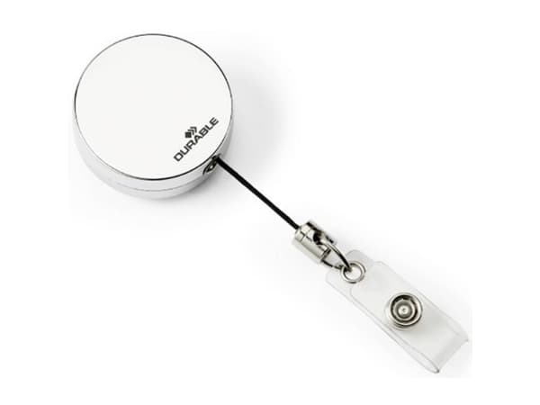 Yoyo til ID-kortholder, Durable, aluminium, pakke a 10 stk