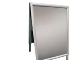 Gadeskilt TWIN Light Standard B2 50x70 cm alu