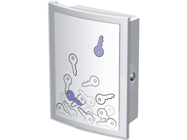 HAN INDEX, Polypropeeni (PP), Harmaa, 63 koukku(a), 2 Avainta, 260 x 118 x 340 mm