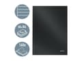 Miniatyrbilde 4 av 5: Leitz Solid - Notisbok - A4 (210 x 297 mm) - 80 ark / 160 sider - linjert - svart - plast