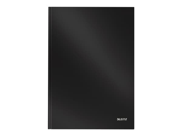 Leitz Solid - Notisbok - A4 (210 x 297 mm) - 80 ark / 160 sider - linjert - svart - plast