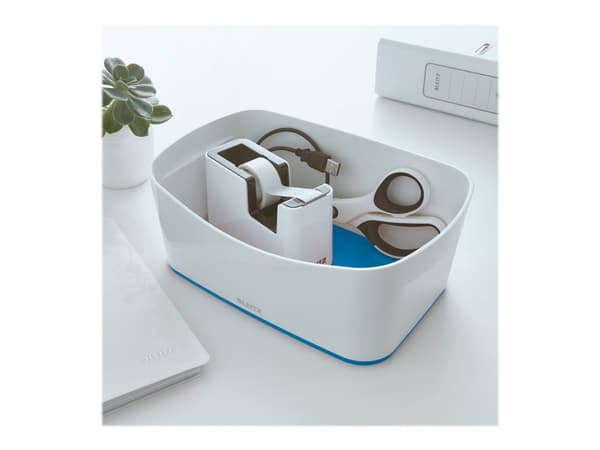Leitz MyBox, Säilytyslaatikko, Sininen, Valkoinen, Suorakulmainen, ABS-synteettinen, Yksivärinen, 246 mm