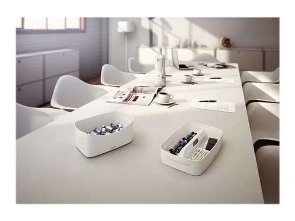 Leitz MyBox, Säilytyslaatikko, Valkoinen, Suorakulmainen, Akryylinitriilibutadieenistyreeni (ABS), Yksivärinen, 307 mm