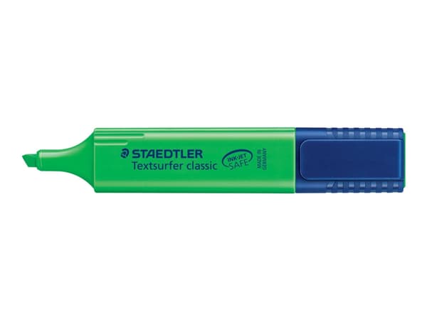 Tekstmarker Staedtler 364 grøn Textsurfer Classic - (10 stk.)